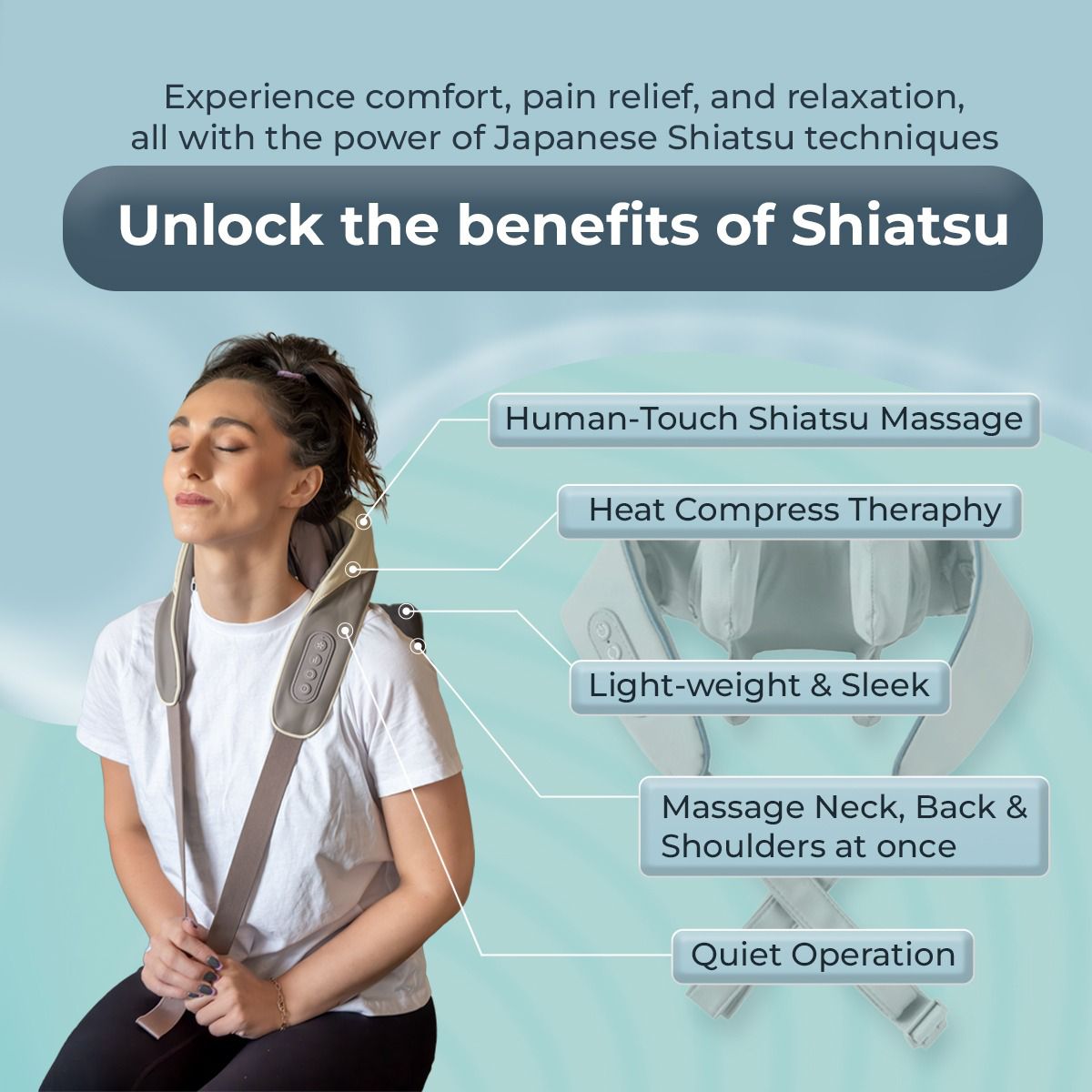 ThermoTouch Neck and Shoulder Massager | Calmiify